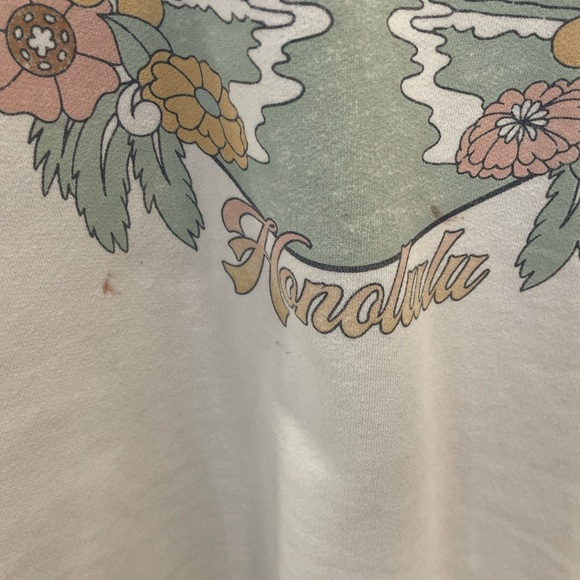 Hollister White Oversized Long Sleeve crew - Picture 7 of 7